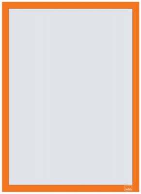 Posztertábla, fali, A3 méret, műanyag keret, 2 db, NOBO, narancs